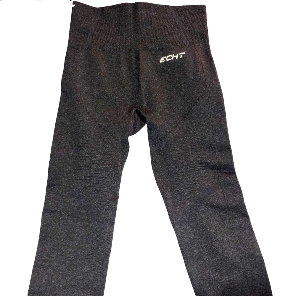 Echt Gray Mesh Cutout Workout Leggings New Years Resolution Fitness Gym Ready